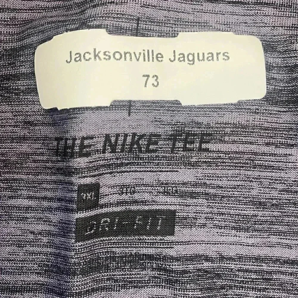 Mens Nike Grey NFL Jacksonville Jaguars Long Sleeve - Player Worn - 3XL